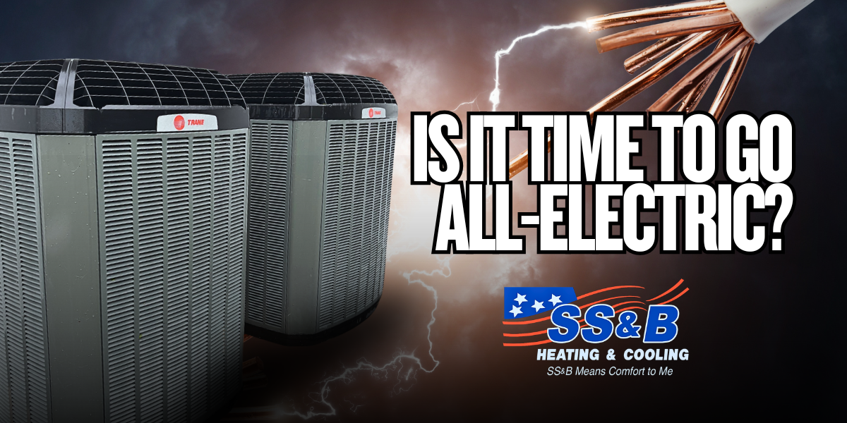 Two Trane heat pump units installed outside a home in Willard, MO — a modern, energy-efficient alternative to gas furnaces.