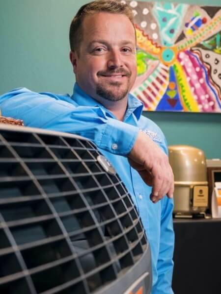 Jeremy Grisham, President of SS&B Heating & Cooling: Oversees company operations, ensuring high-quality HVAC services.