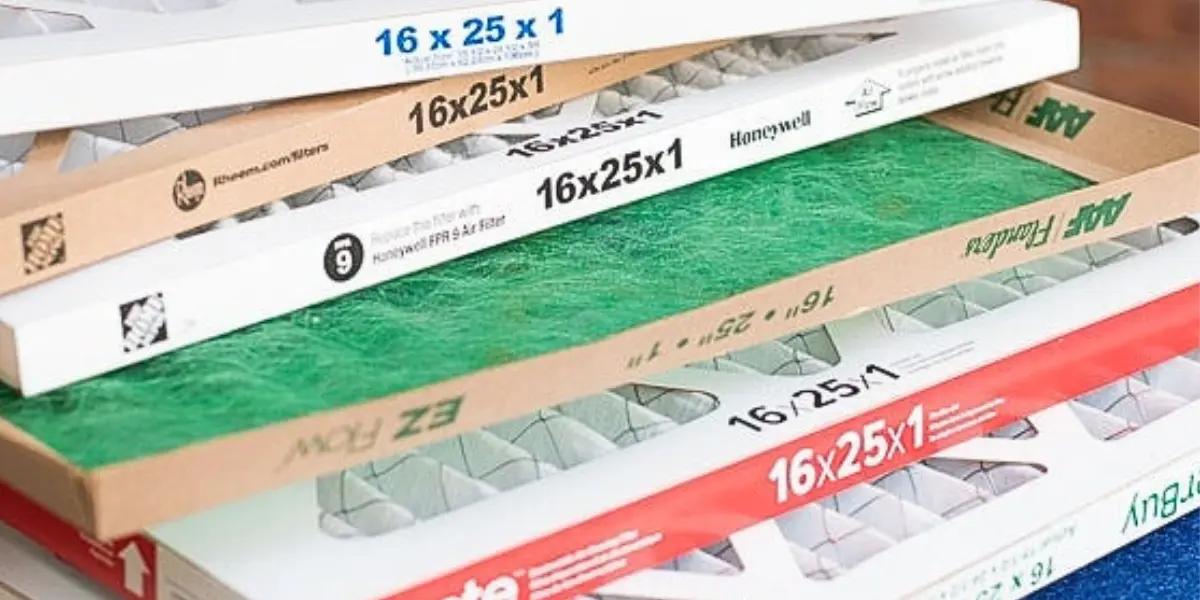 A stack of disposable HVAC air filters, highlighting the importance of regular filter replacement for maintaining clean air and optimal HVAC system performance.