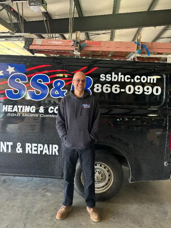 Tim Smith, Installation Coordinator at SS&B Heating & Cooling: Manages HVAC installation projects, ensuring timely completion.