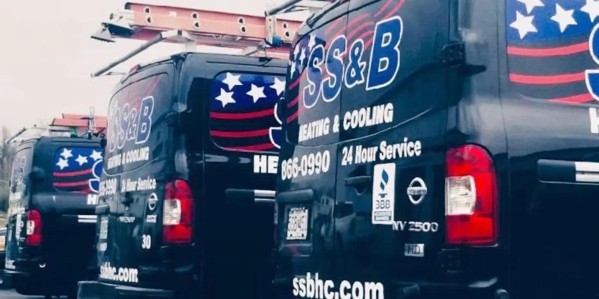 SS&B service technicians vans in Springfield, MO.