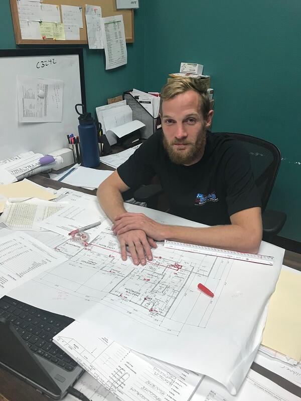 Joey Stacey is a manager who oversees new home construction at SS&B Heating and Cooling.