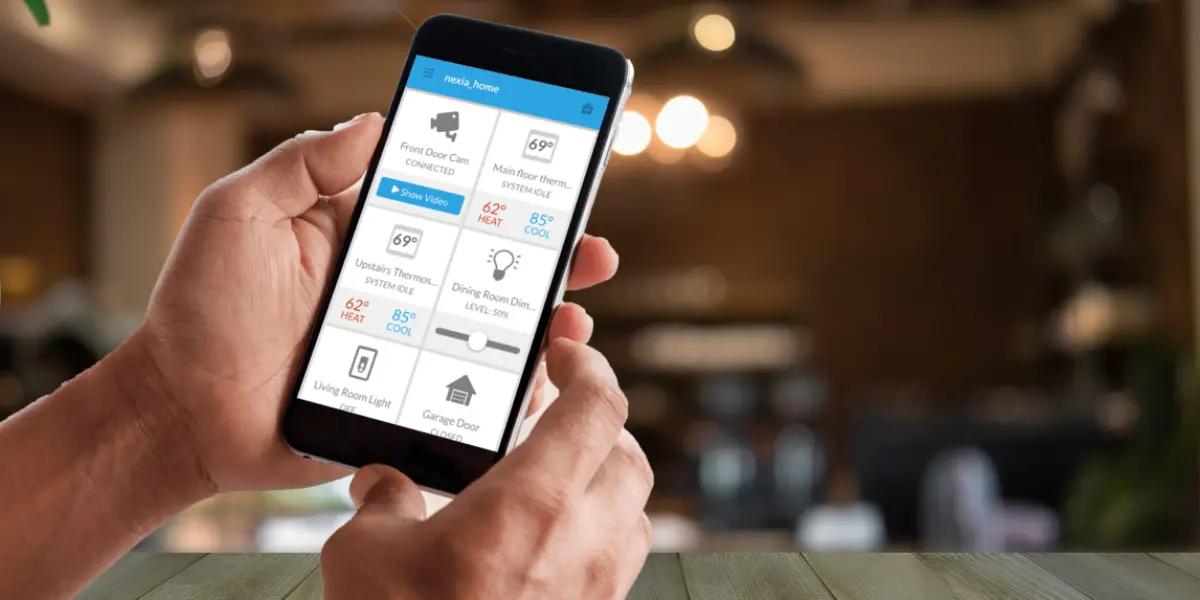 Nexia app on smartphone provided by SS&B Heating & Cooling Springfield, MO