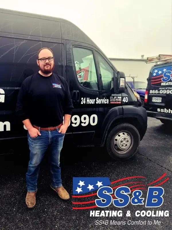 Dakota Parker, Service Technician at SS&B Heating & Cooling: Provides comprehensive HVAC maintenance and repair services.