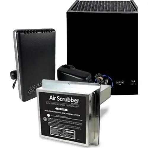 Collection of Air Scrubber by Aerus products, designed to improve indoor air quality by removing contaminants and allergens, ensuring a cleaner and healthier living environment.