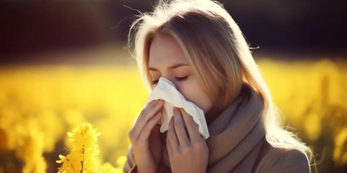 Woman Sneezing Outdoors in Springfield, MO - Allergy Season