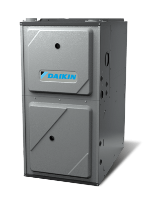 Daikin gas furnace, highlighting its robust and efficient design for superior home heating.