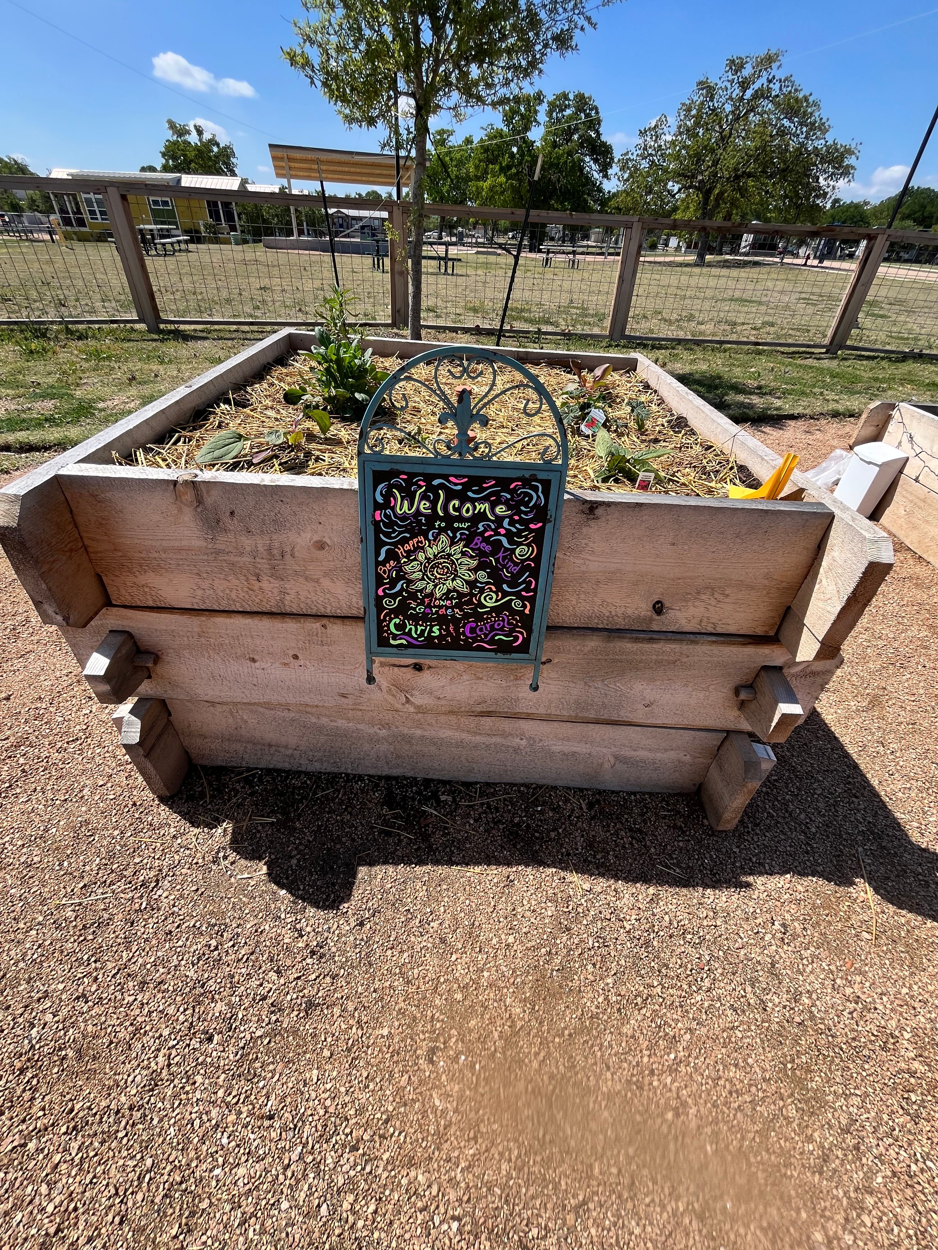 Bergstrom Community Gardens, Carol and Chris,