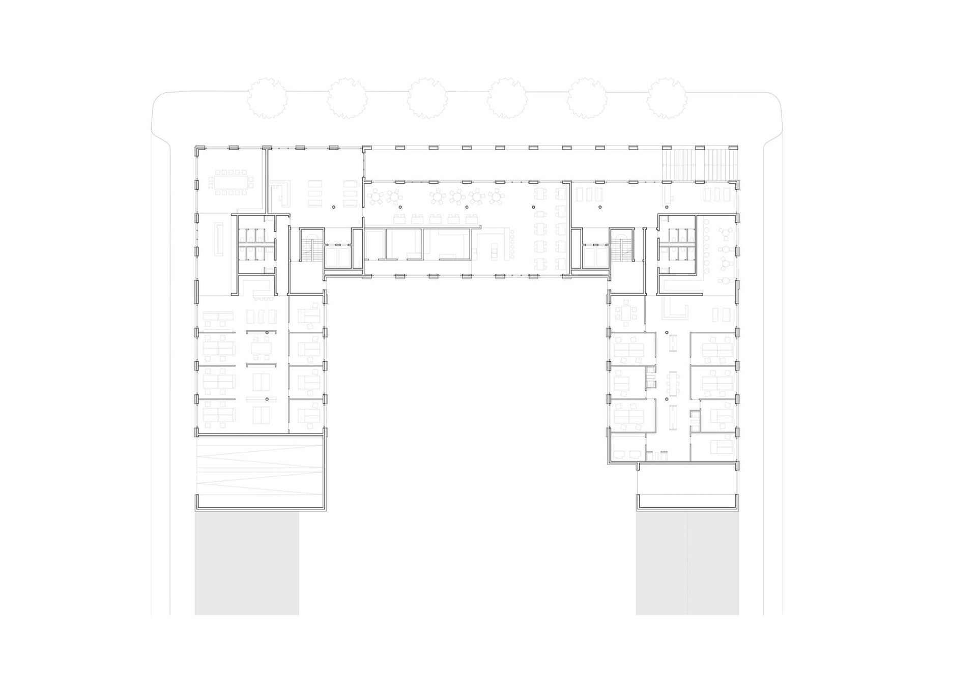 Grundriss EG Bürogebäude Dresden