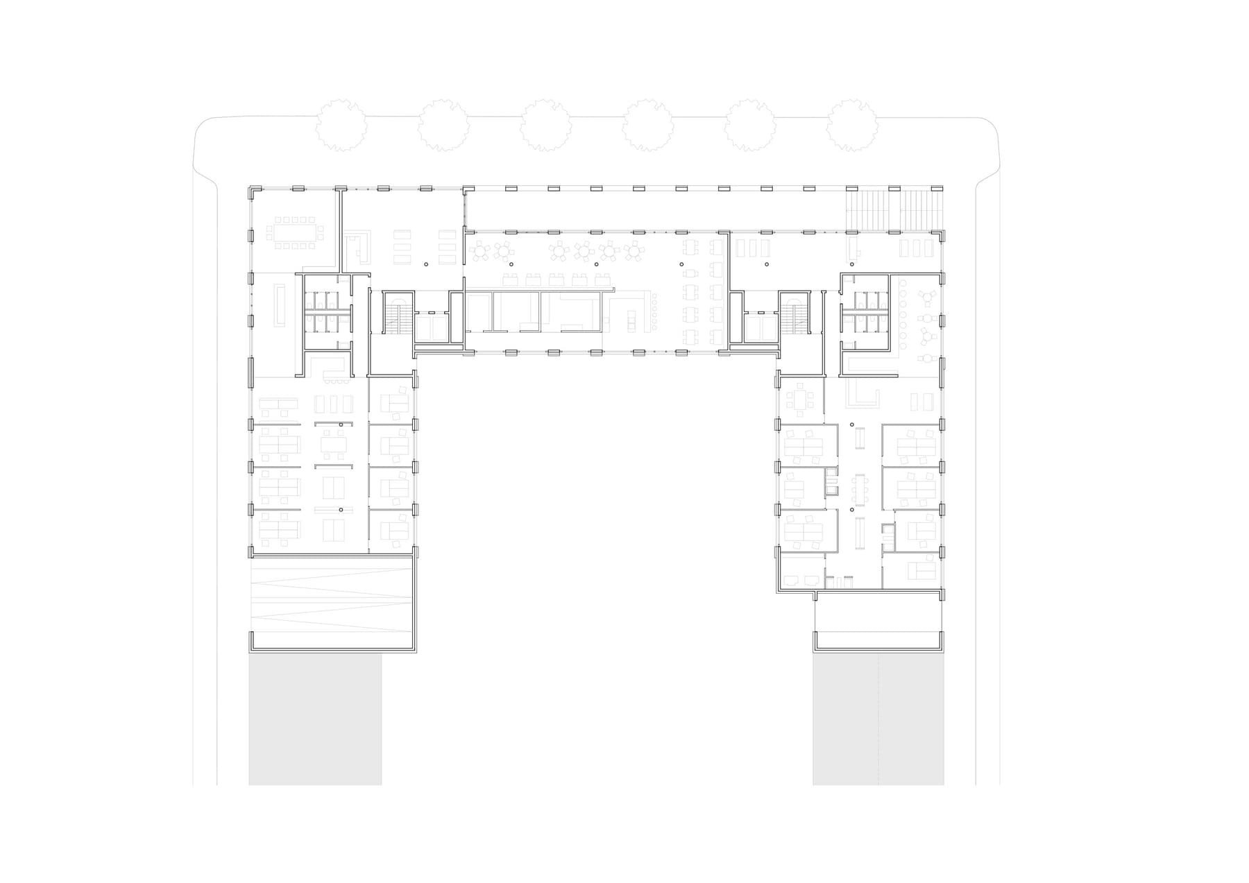 Grundriss EG Bürogebäude Dresden