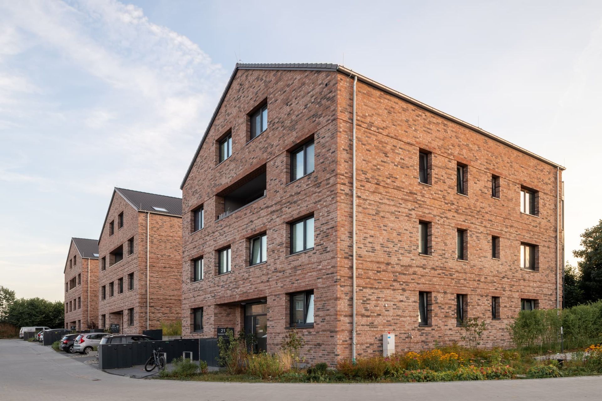 Am Alten Reiterhof, Glücksburg – Mehrfamilienhäuser im Abendlicht