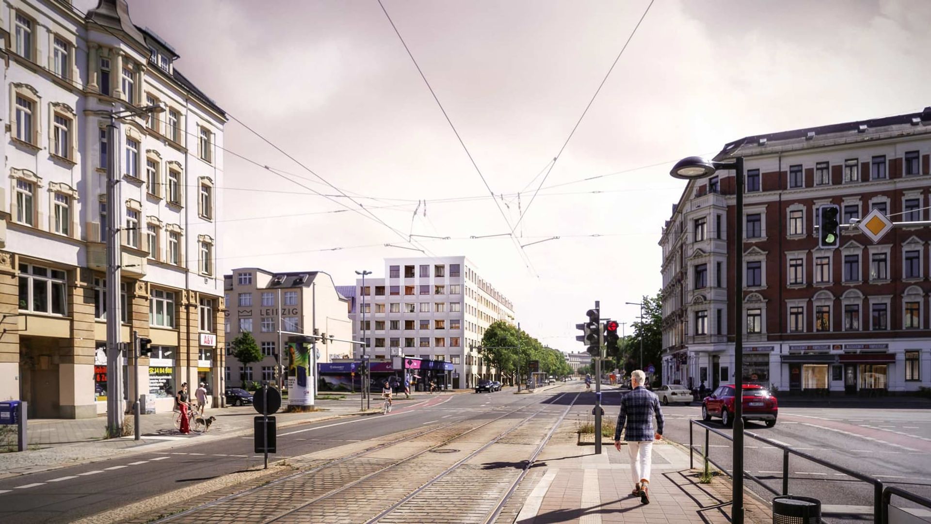 KLM Architekten Wohnungsbau Leipzig Dresdner Strasse Visualisierung 02