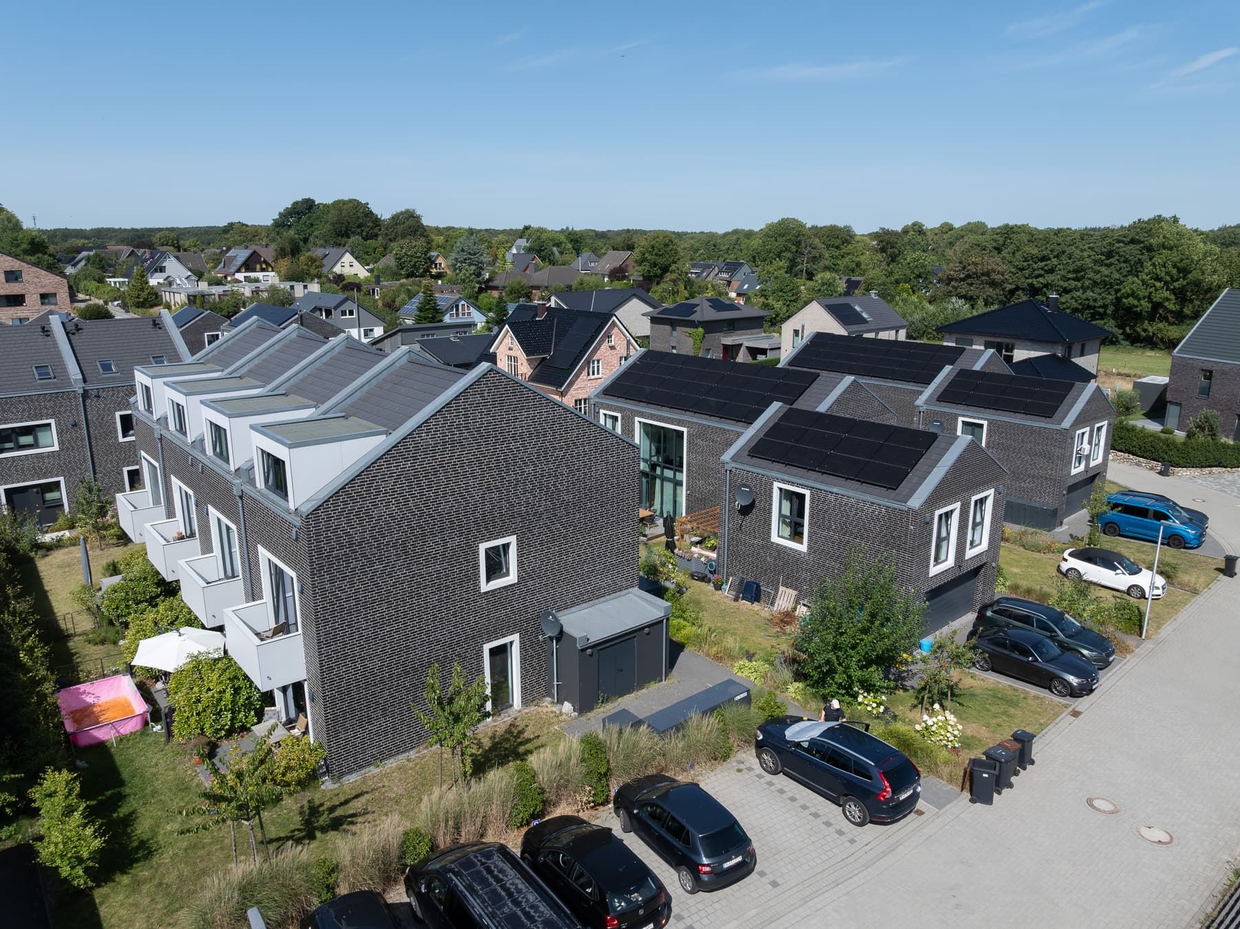 Am Alten Reiterhof, Glücksburg – Reihenhäuser, Luftbild (12)