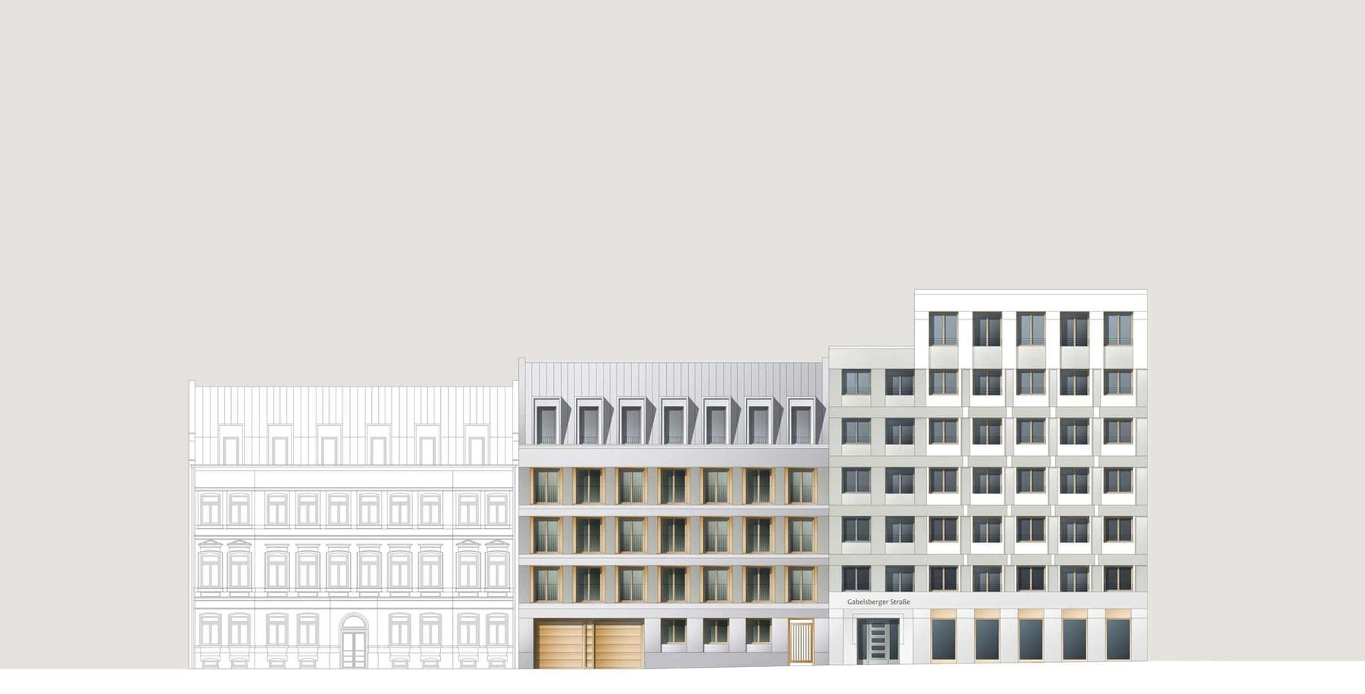 KLM Architekten Wohnungsbau Leipzig Dresdner Strasse Ansicht 02