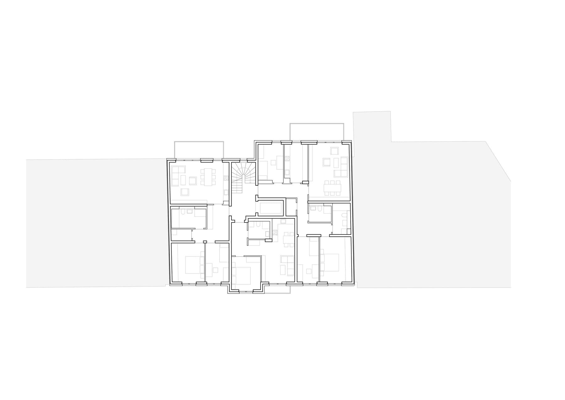 Grundriss Wohnhaus Breitkopfstraße