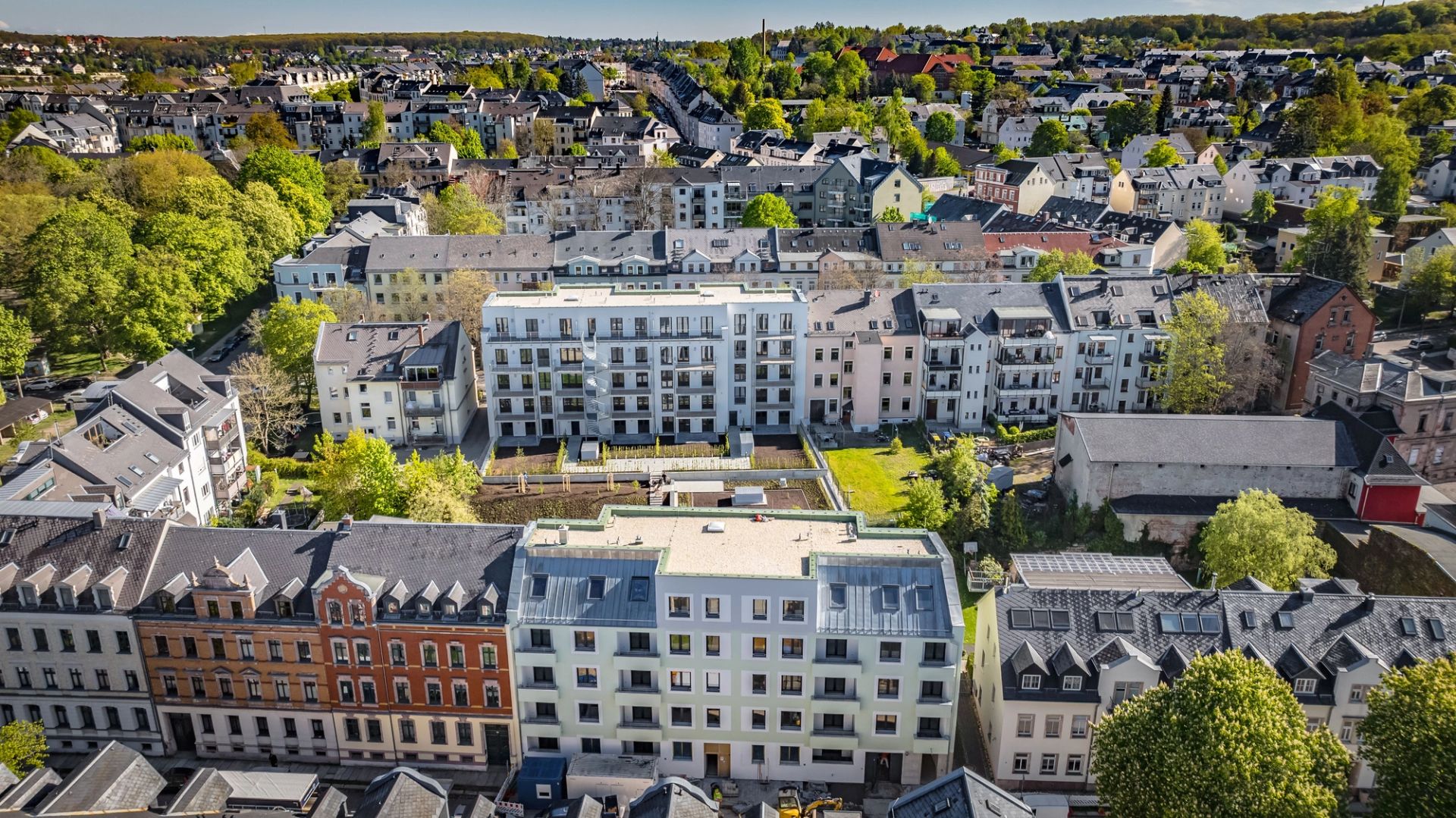 Wohnen in Chemnitz Hilbersdorf, Chemnitz – Luftperspektive