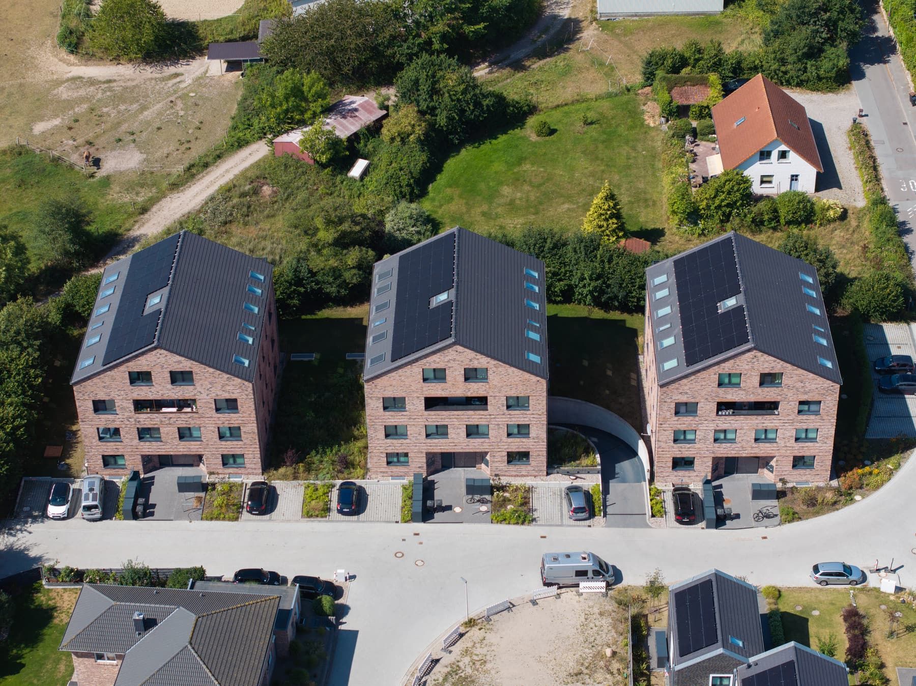 Am Alten Reiterhof, Glücksburg – Mehrfamilienhäuser, Luftbild (11)