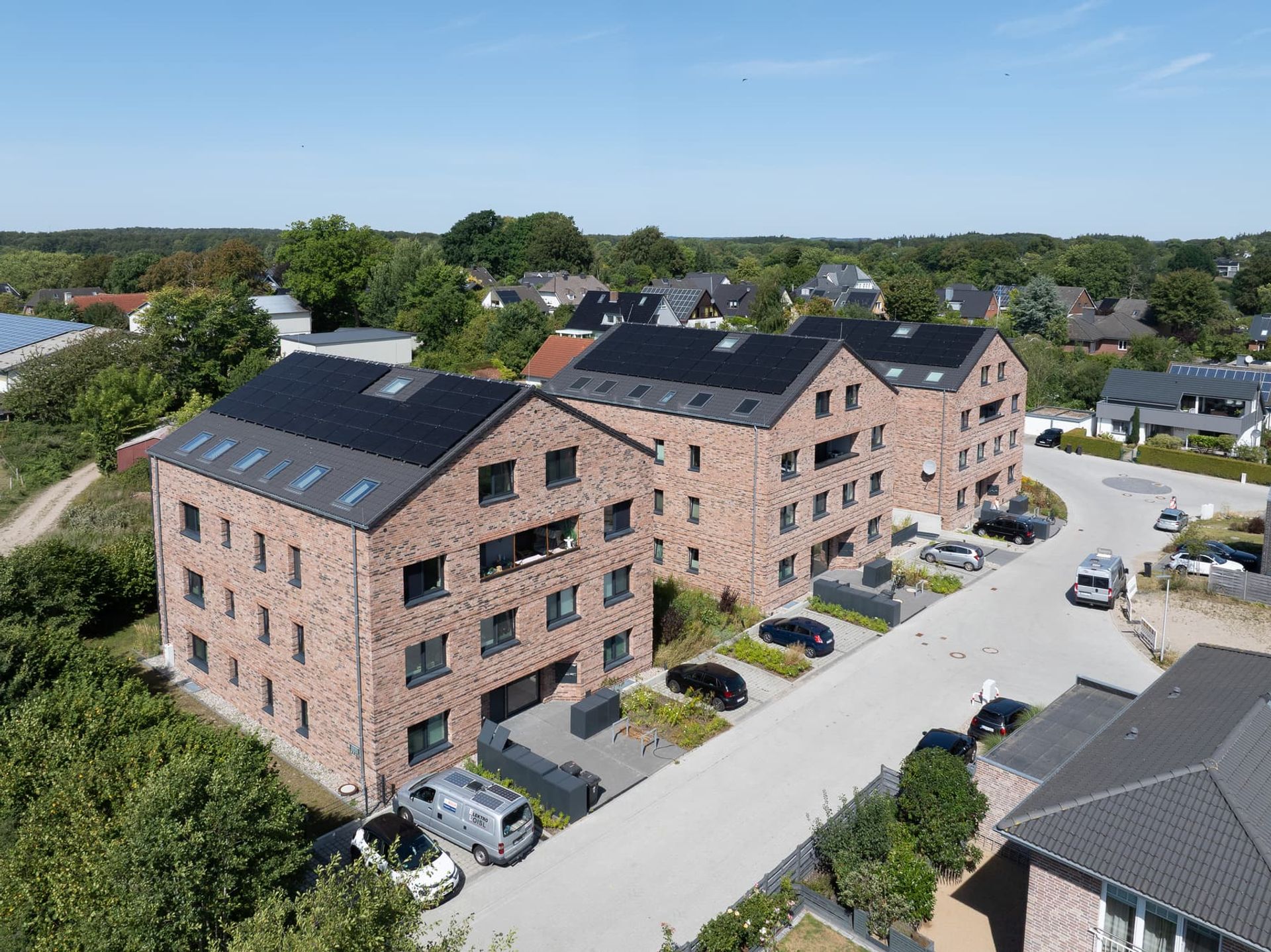 Am Alten Reiterhof, Glücksburg – Mehrfamilienhäuser, Luftbild (1)