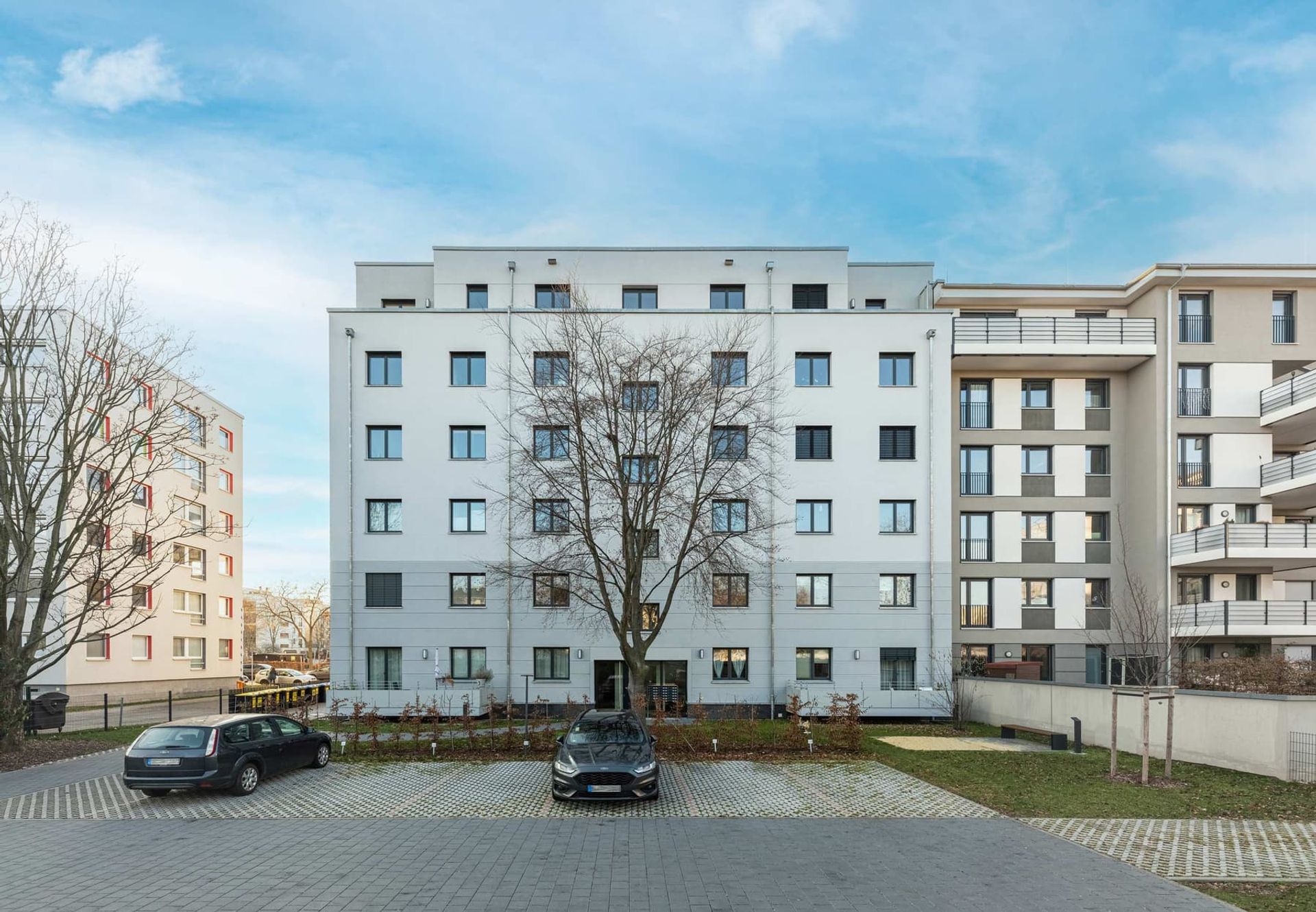 Wohnhaus Dresden Hoffassade