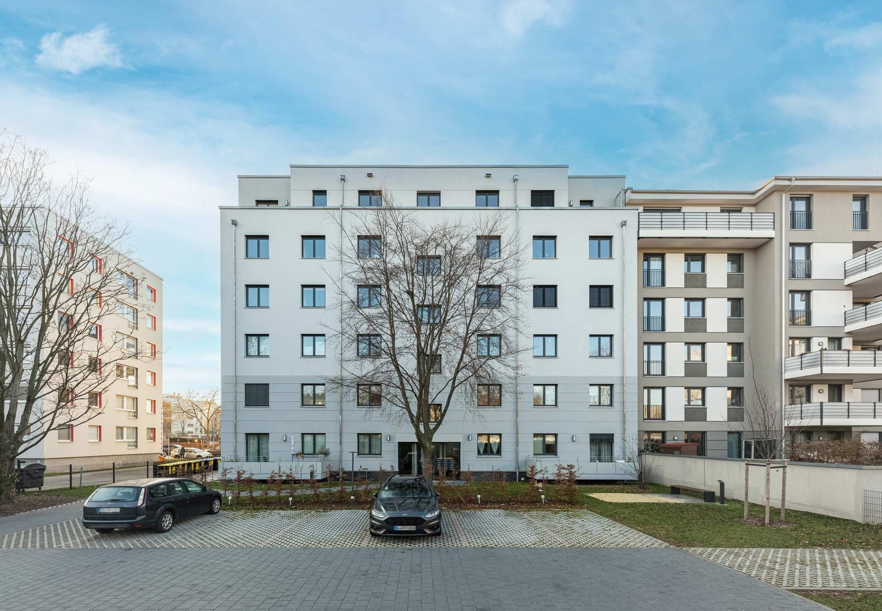 Wohnhaus Dresden Hoffassade