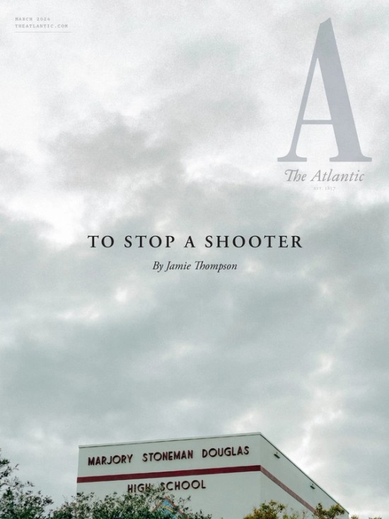 "To Stop a Shooter" Cover for the Atlantic  photographed by Timothy O'Connell