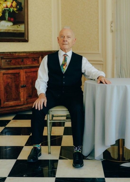 Robert Fripp for The New York Times photographed by Timothy O'Connell