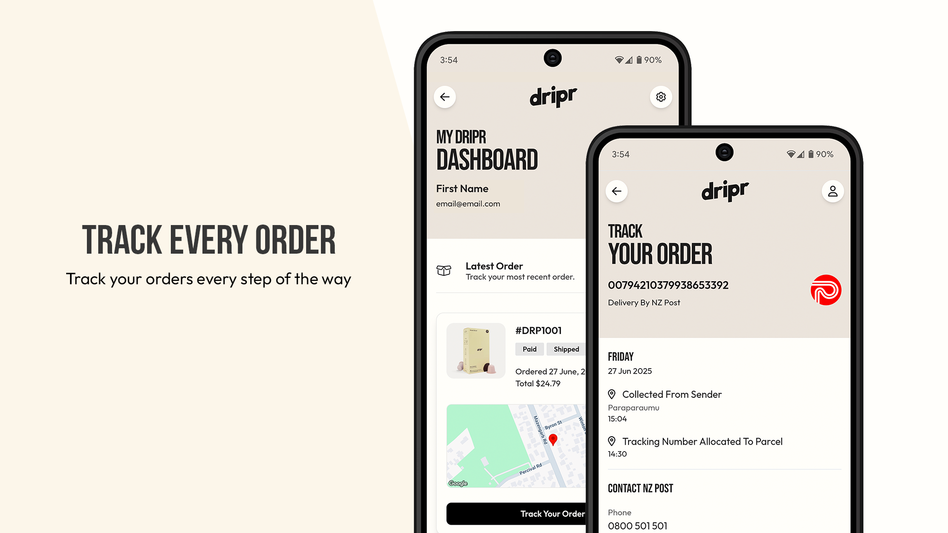 PWA Desktop - Track every order