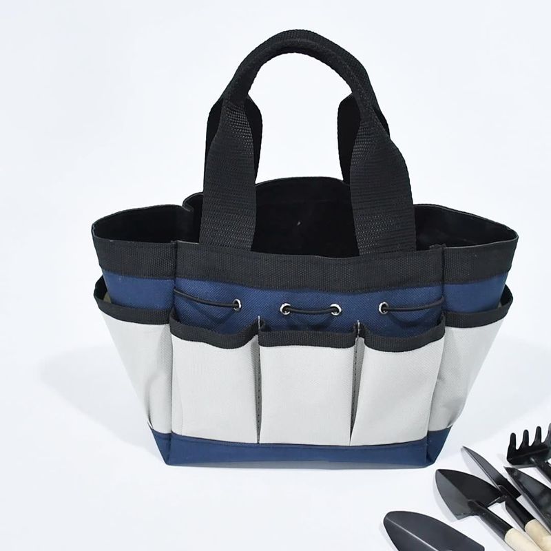 Outdoor Washable Heavy Canvas  Multi-pocket Garden Tool Tote bag Manufacturer