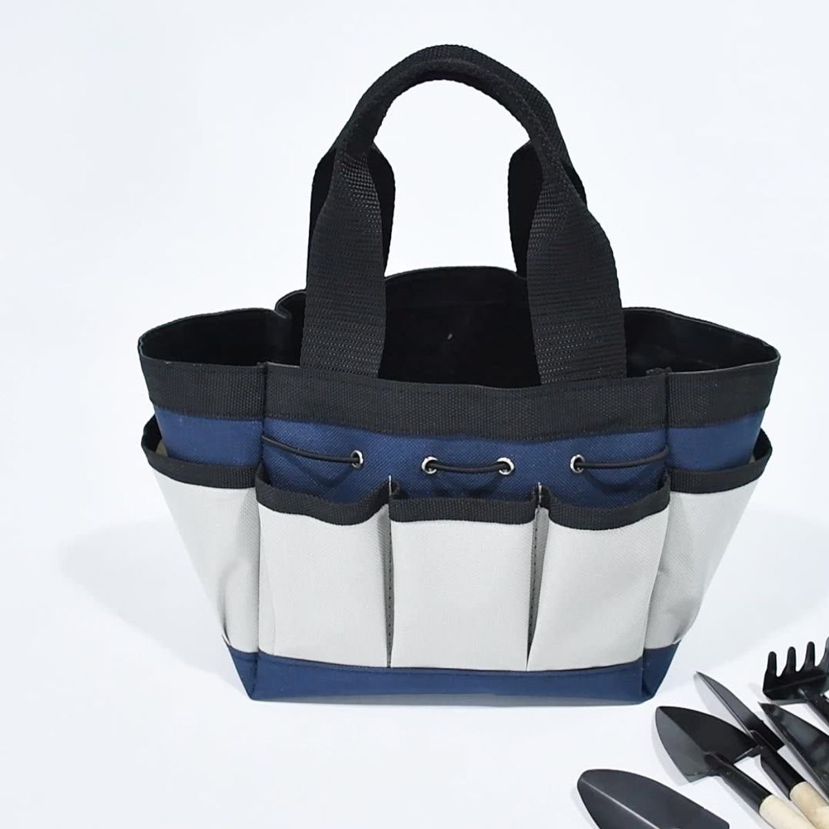 Outdoor Washable Heavy Canvas  Multi-pocket Garden Tool Tote bag Manufacturer