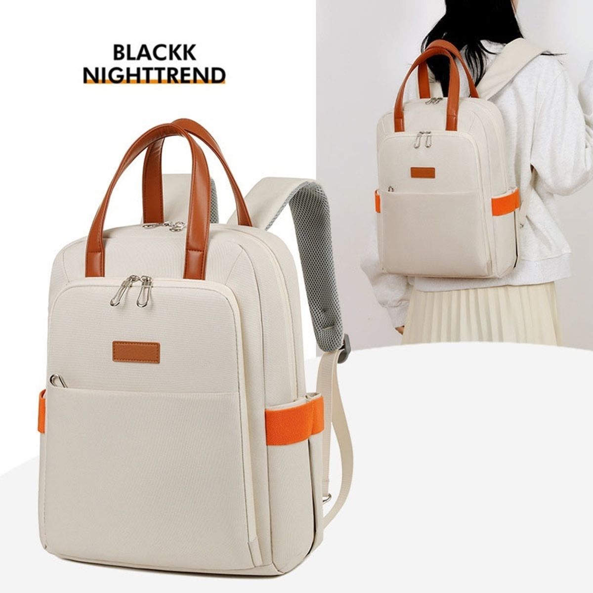 Casual Women's Multi-pocket Backpack Private Label