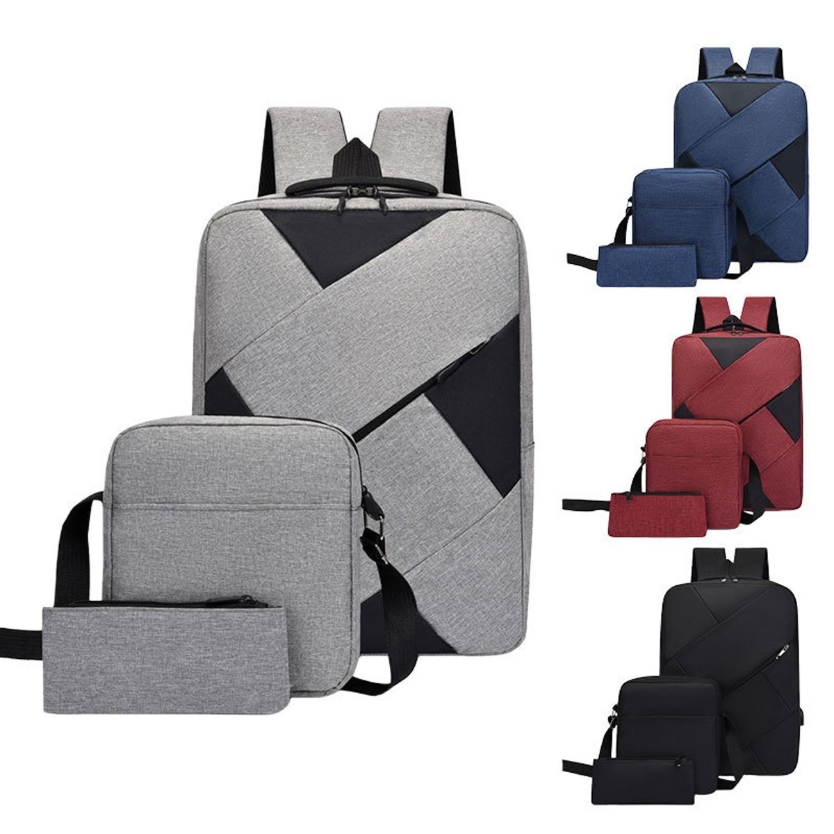 Business Unisex Multi-pocket Backpack splicing process Cut and Sew Manufacturer