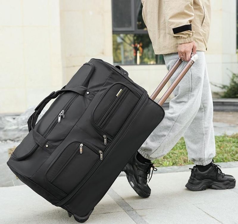 Wholesale Nylon Rolling Travel Duffel Bag Custom