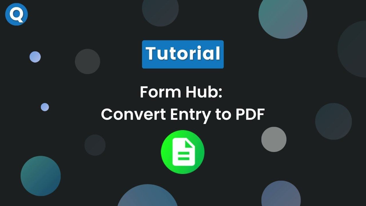Form Hub - make a PDF