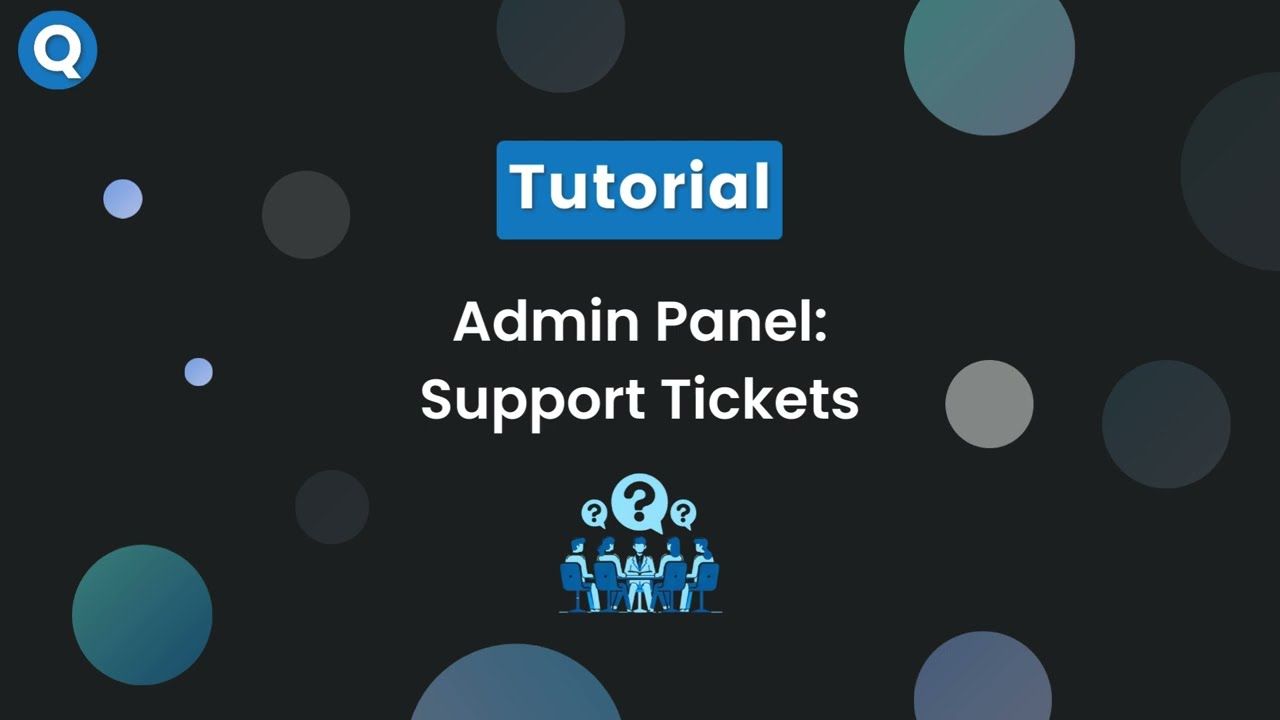 How to use support tickets