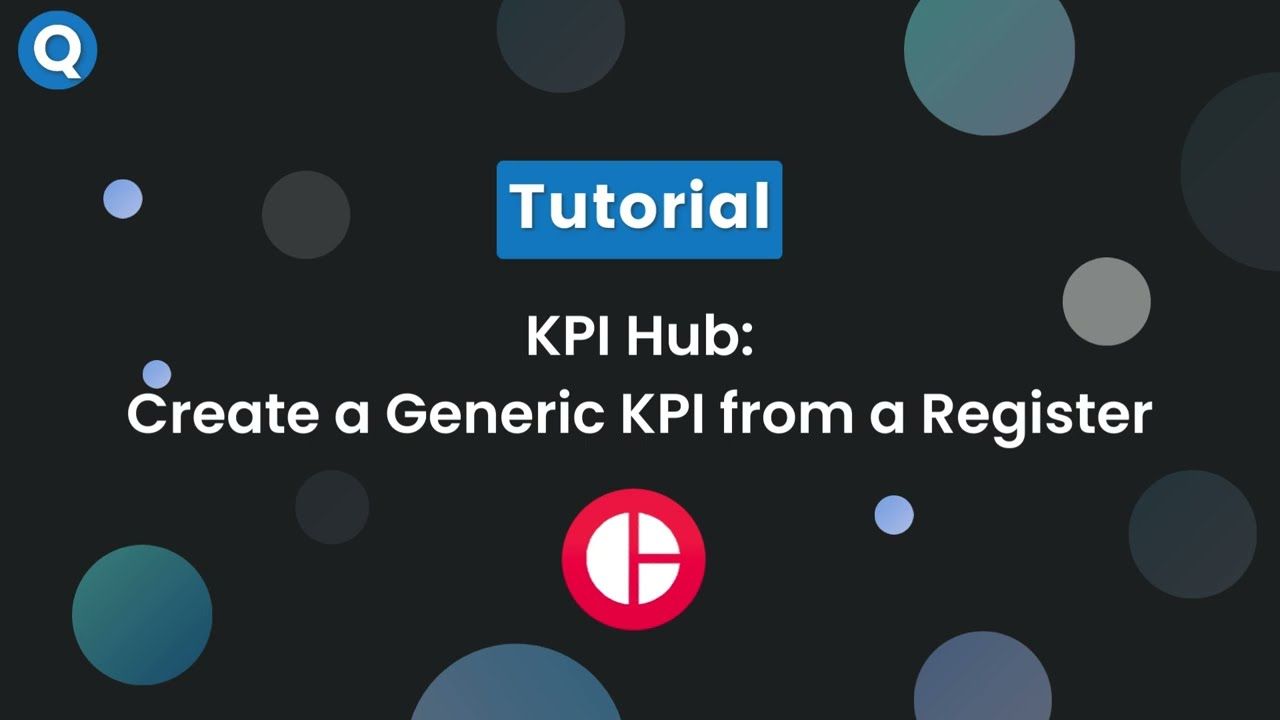 KPI Hub - Create a Generic KPI from a Register