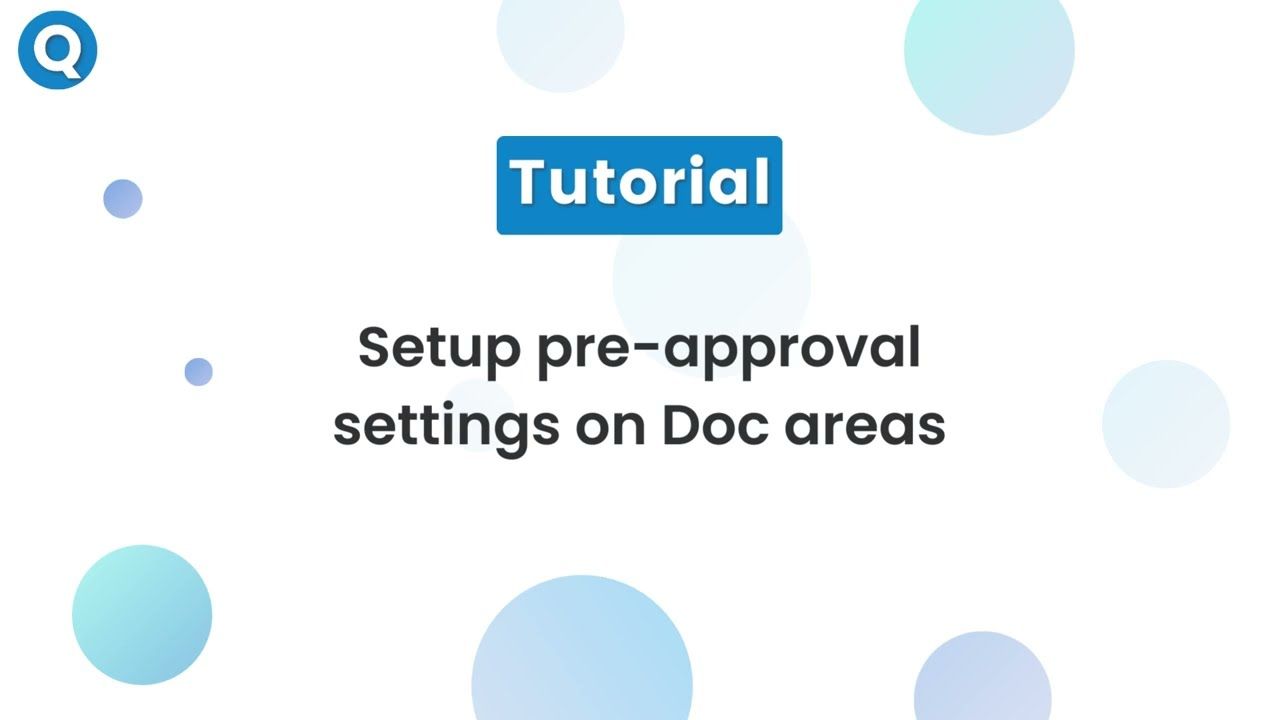 Setup pre approval settings DL