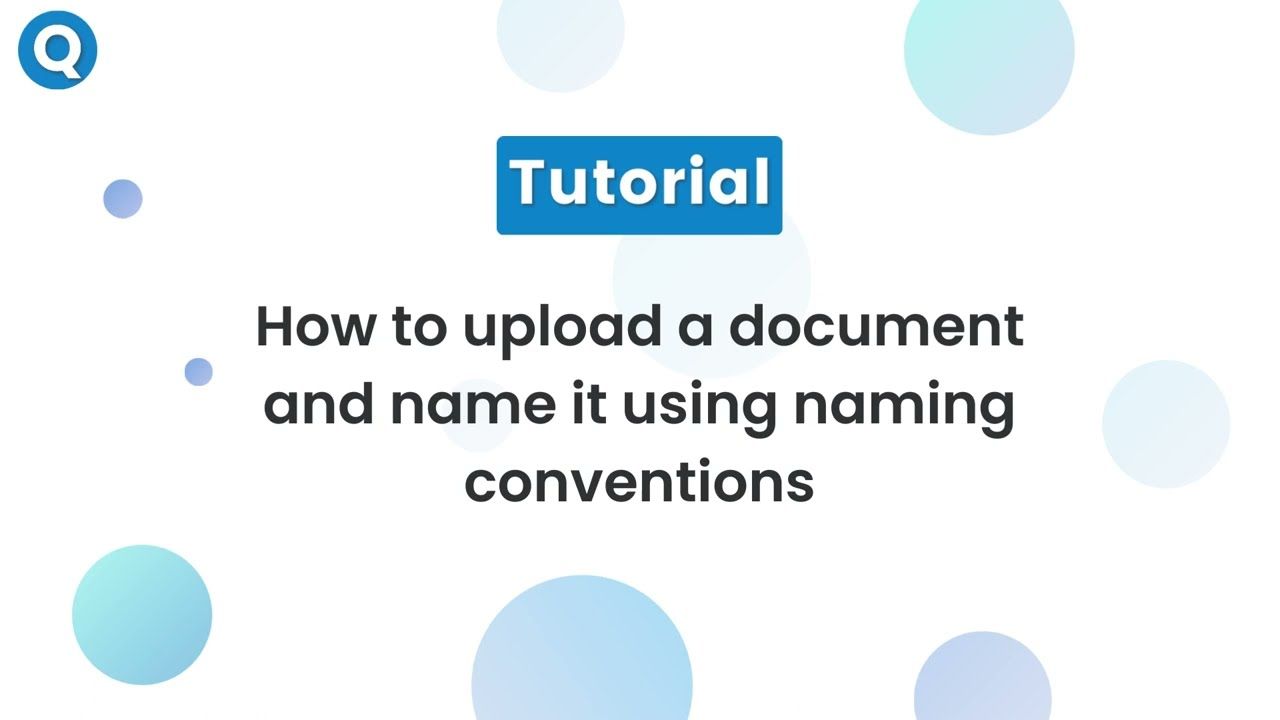 Upload a doc with name conventions