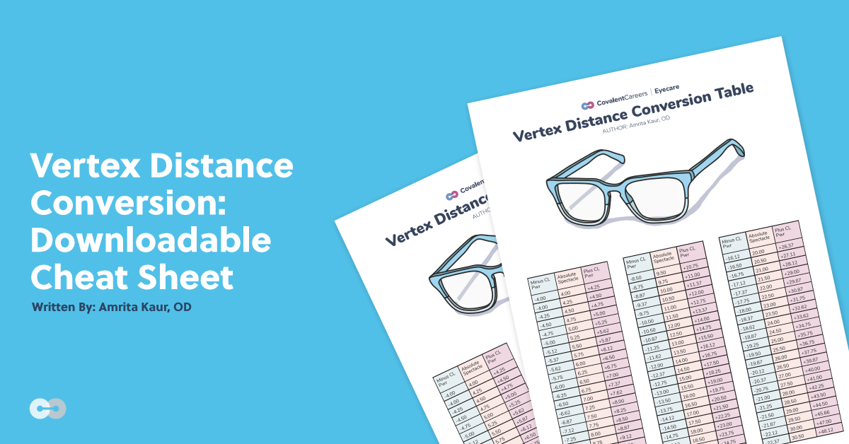 Ordenanza del gobierno Asco Autocomplacencia Vertex Distance Conversion: Downloadable Cheat Sheet
