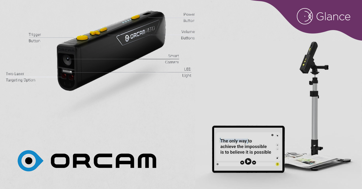 OrCam introduces AI-powered device for low vision and visual impairment