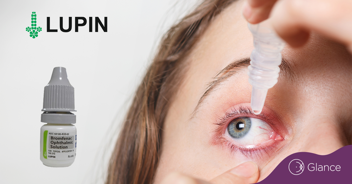 Lupin launches bromfenac topical generic equivalent for postop