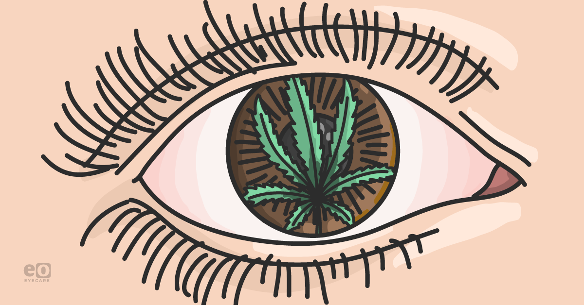 weed eyes drawing