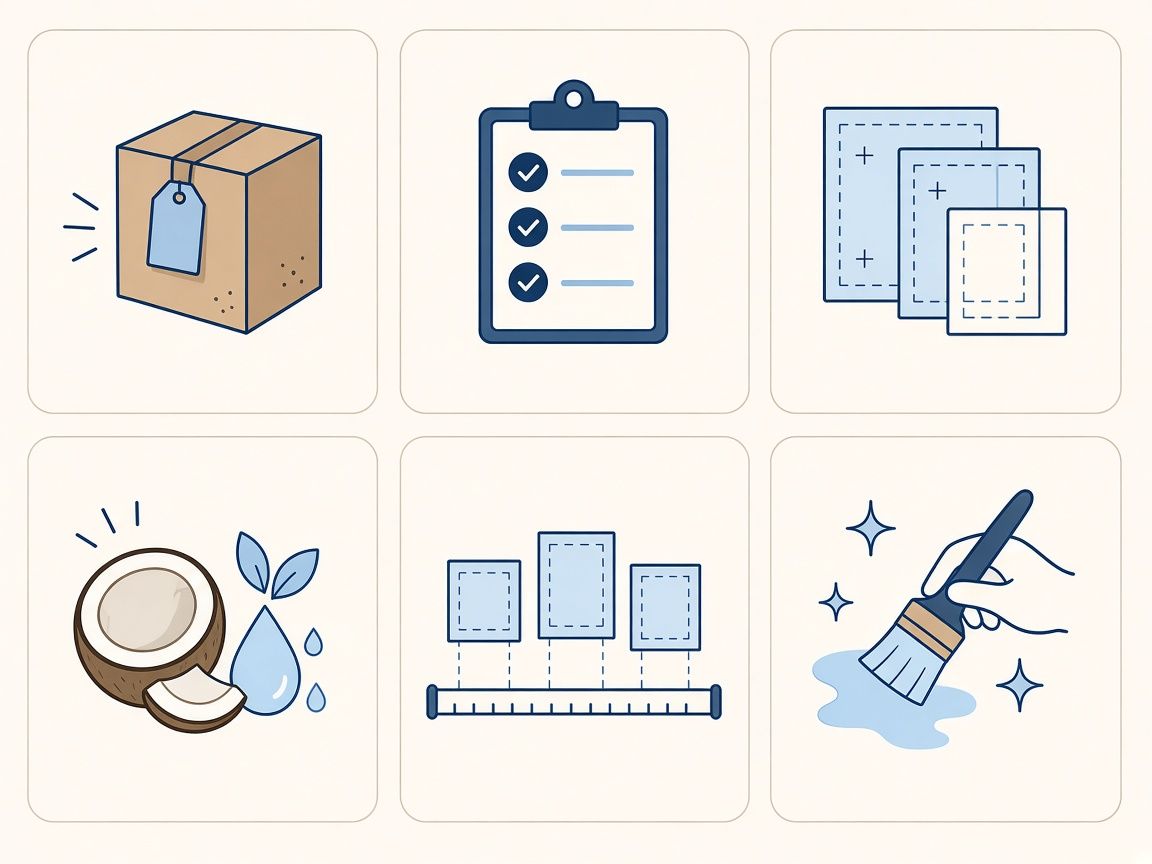 Intake icons for labeled samples, checklist, and reference frames before a studio session.