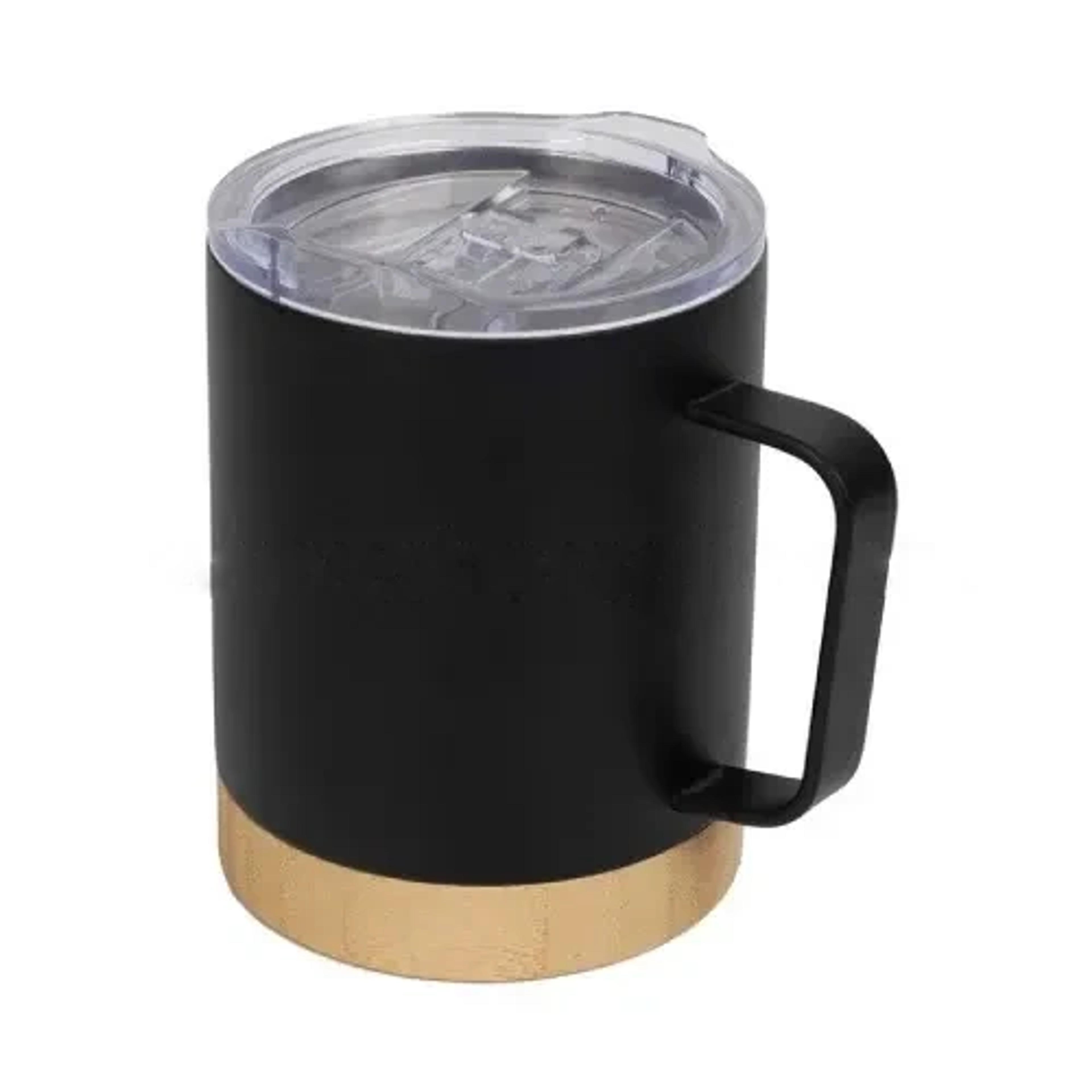 Bamboo Base Stainless Steel Mug