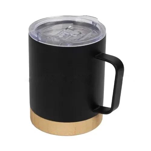 Bamboo Base Stainless Steel Mug