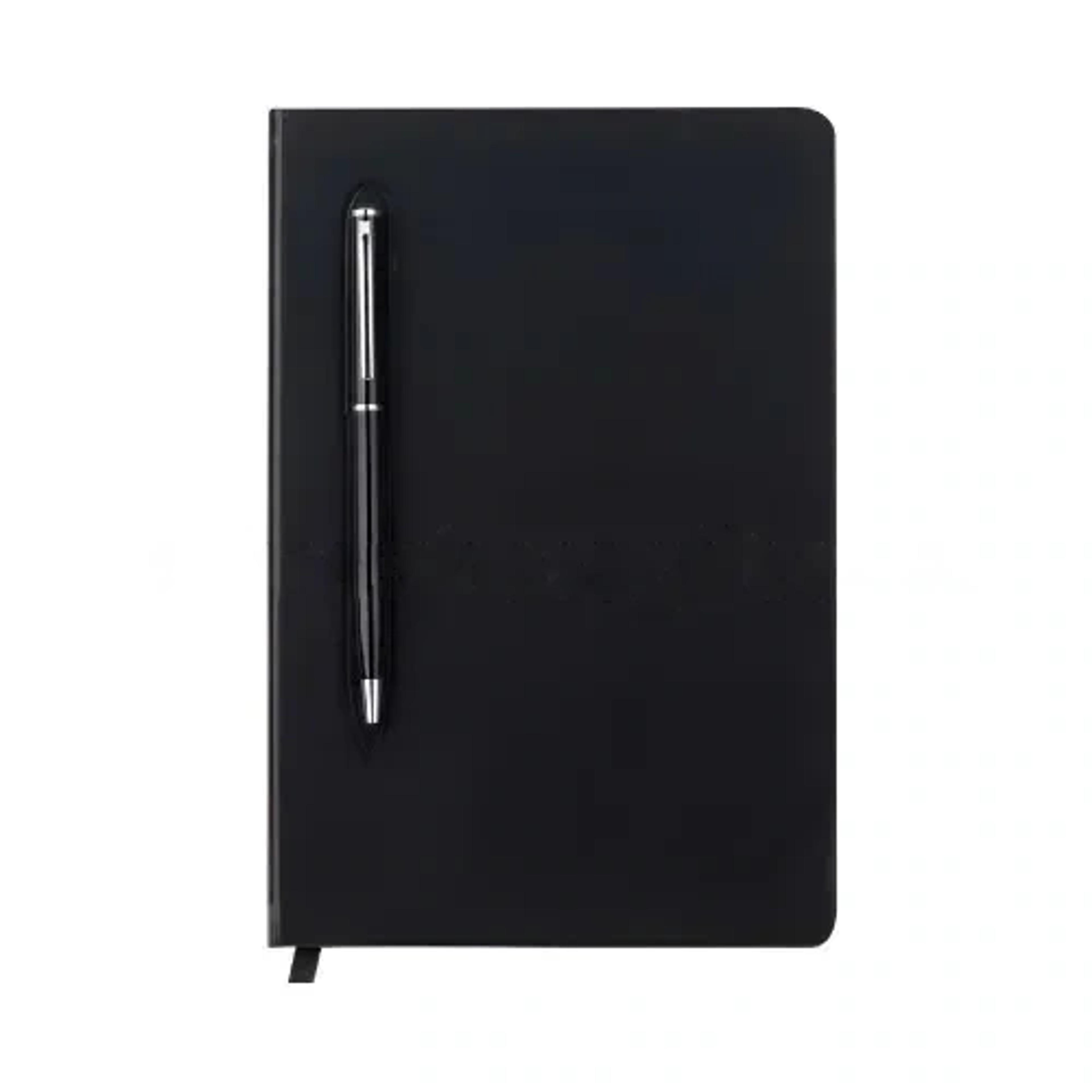 A5 Hard Cover Notebook With Metal Pen