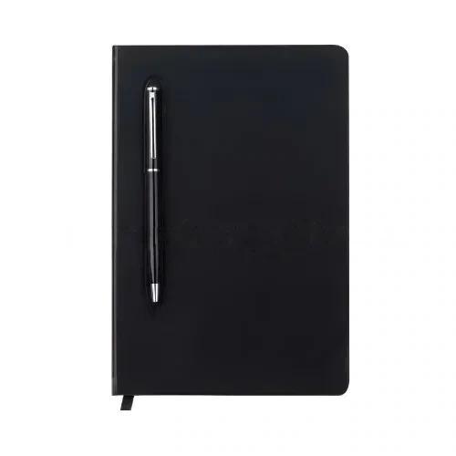 A5 Hard Cover Notebook With Metal Pen