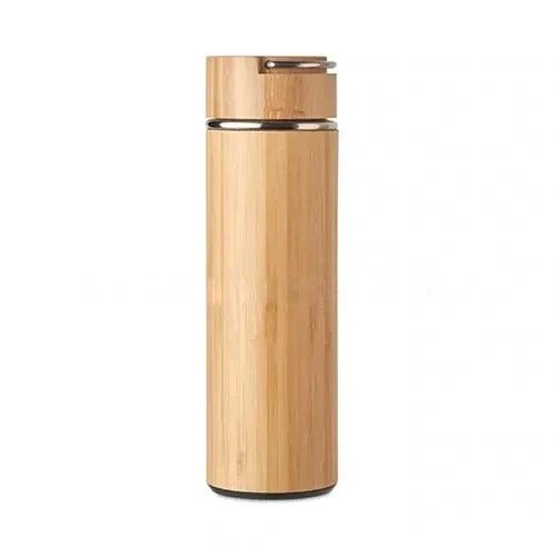 Stainless Steel Bamboo Bottle With Holder