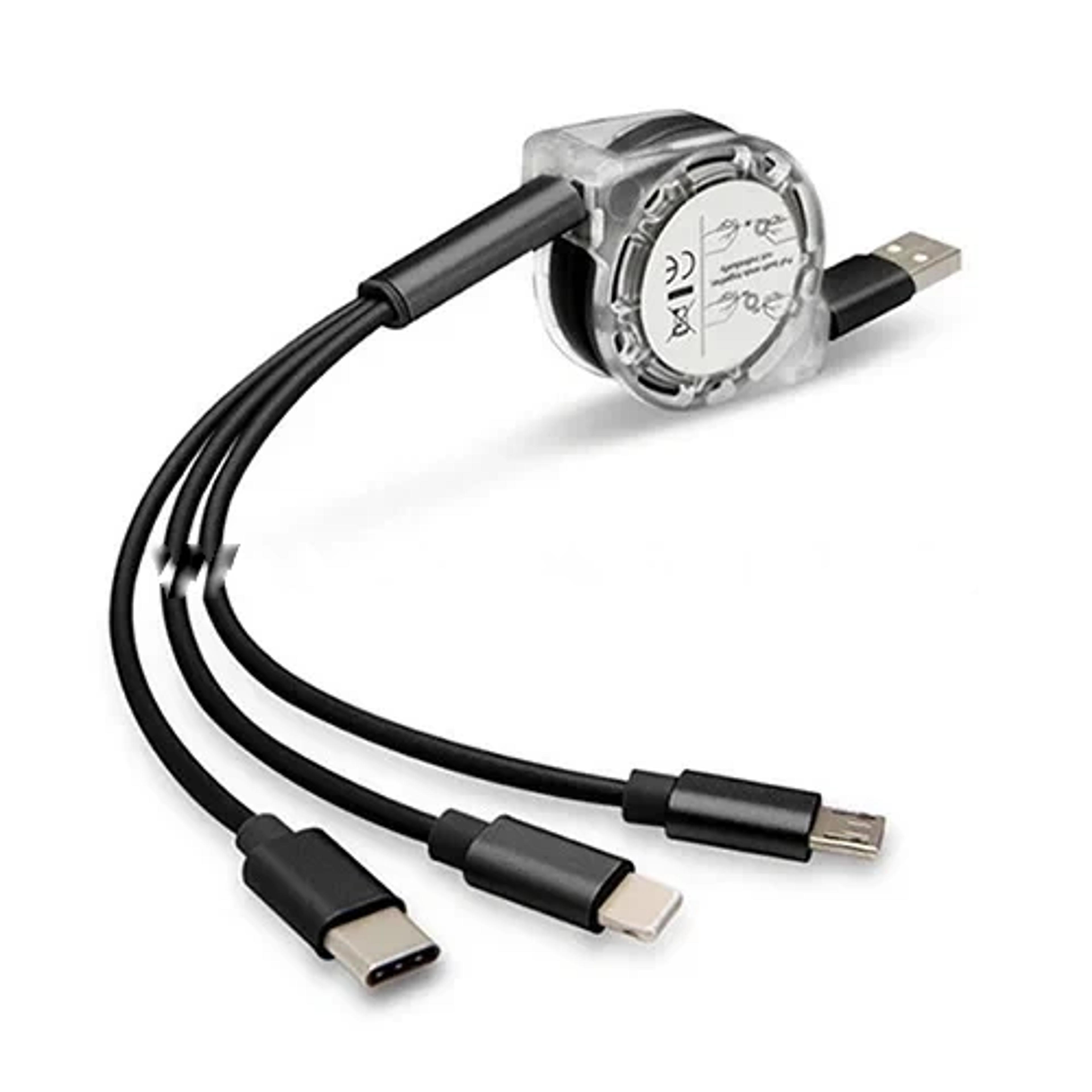 Flexible 3 in 1 USB Charging Cable