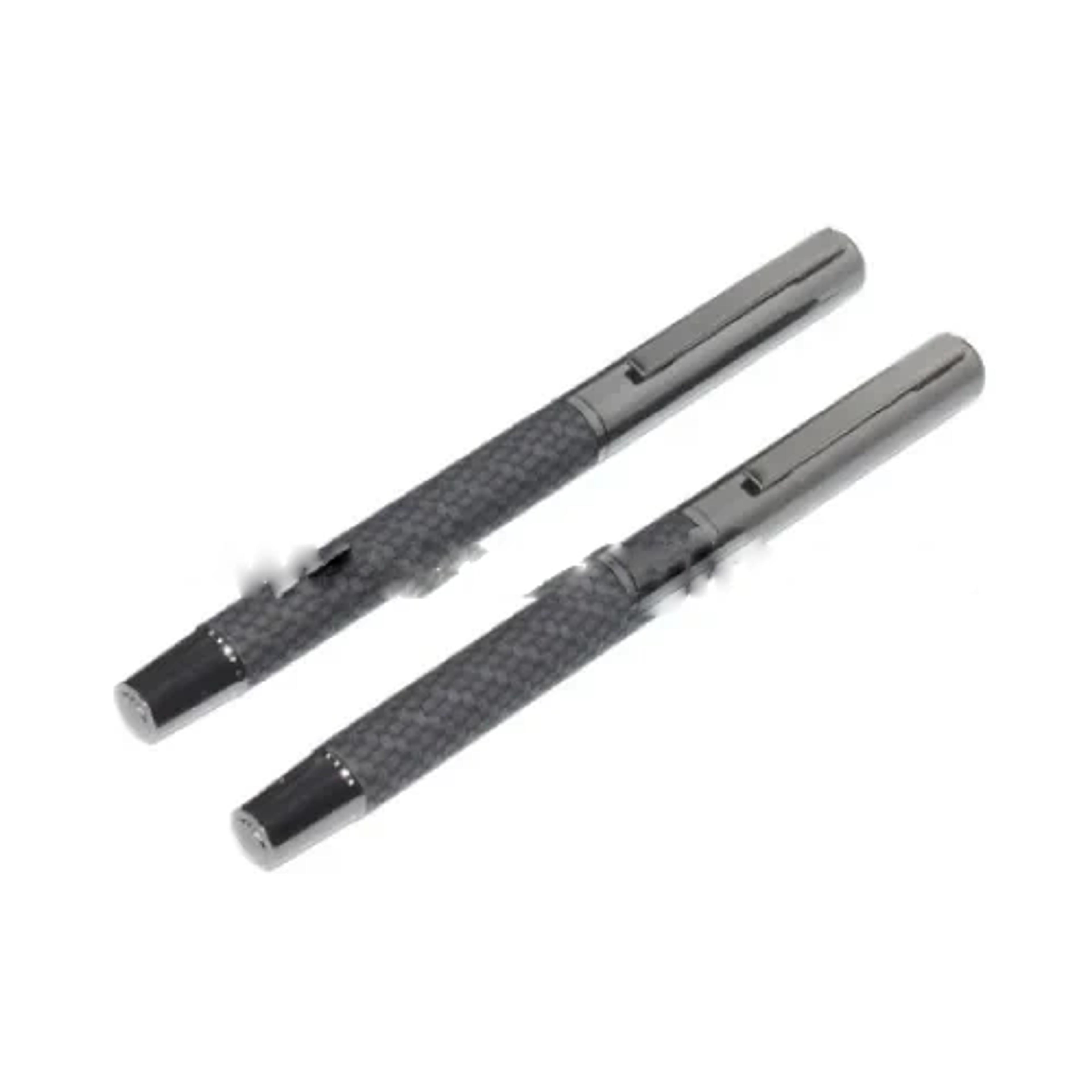 Luxury Chrome Pen Pocket Clips with Metal Cap Ballpoint Pen