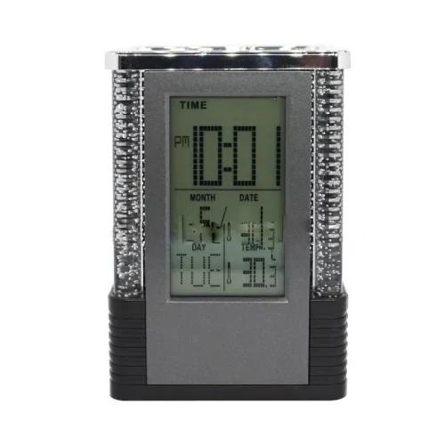 Color Changing Light Pen Holder With Digital Clock